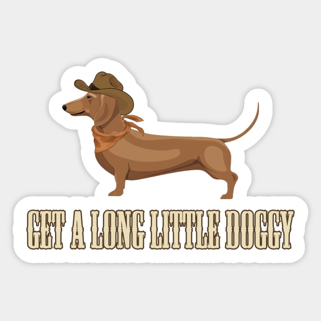 Get a long little doggy Sticker by timlewis